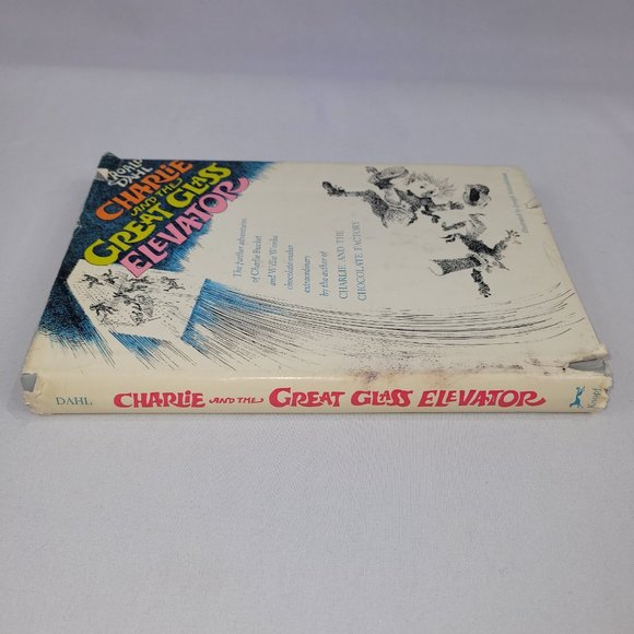 Roald Dahl Charlie Great Glass Elevator 1972 Hardcover Book Club Edition - Picture 3 of 4